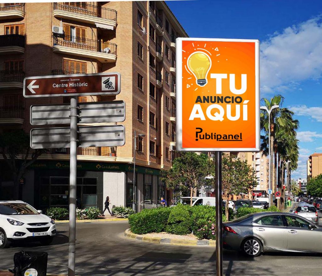 Soporte publicitario Pupi Publipanel