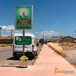 publicidad exterior en les alqueries publipanel
