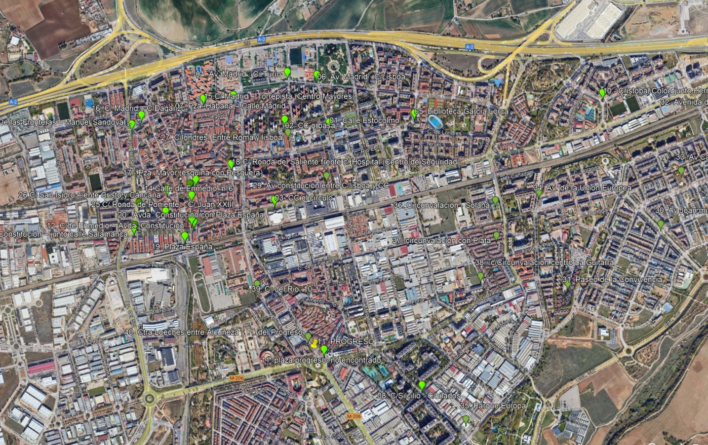 mapa torrejon